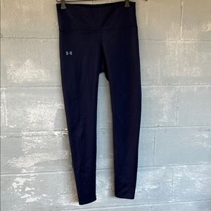 Under Armour ColdGear Compression Leggings M Navy High Rise Pocket